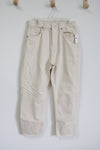 NEW Old Navy High Rise Slouchy Straight Beige Jeans | 14