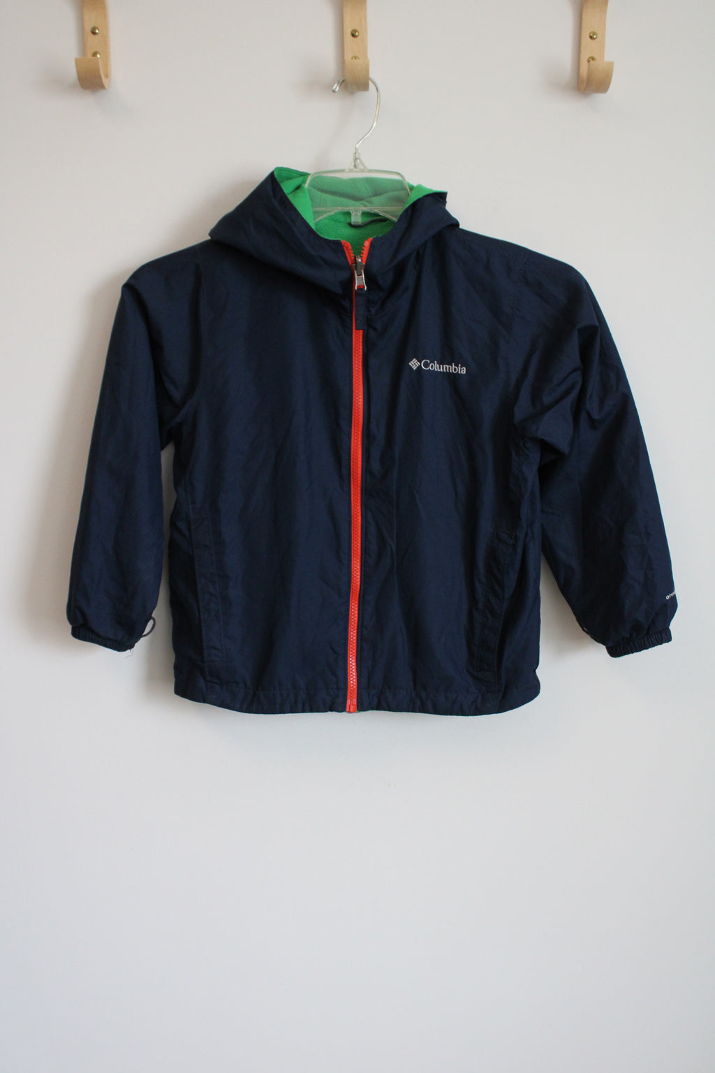 Columbia Navy Blue Green Fleece Lined Jacket | 8