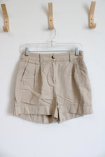 J. Crew Adjustable Waist Tan Shorts | 0