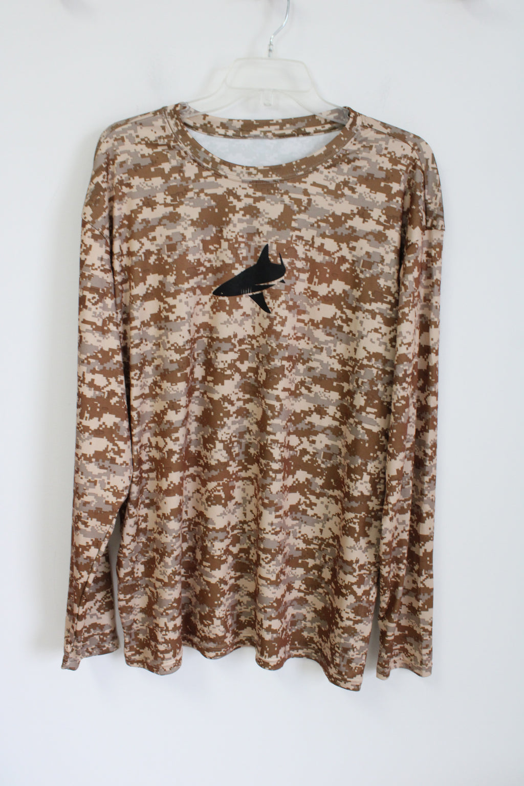 BAW Digital Camo Blacktiph Fishing Brown Shirt | XL