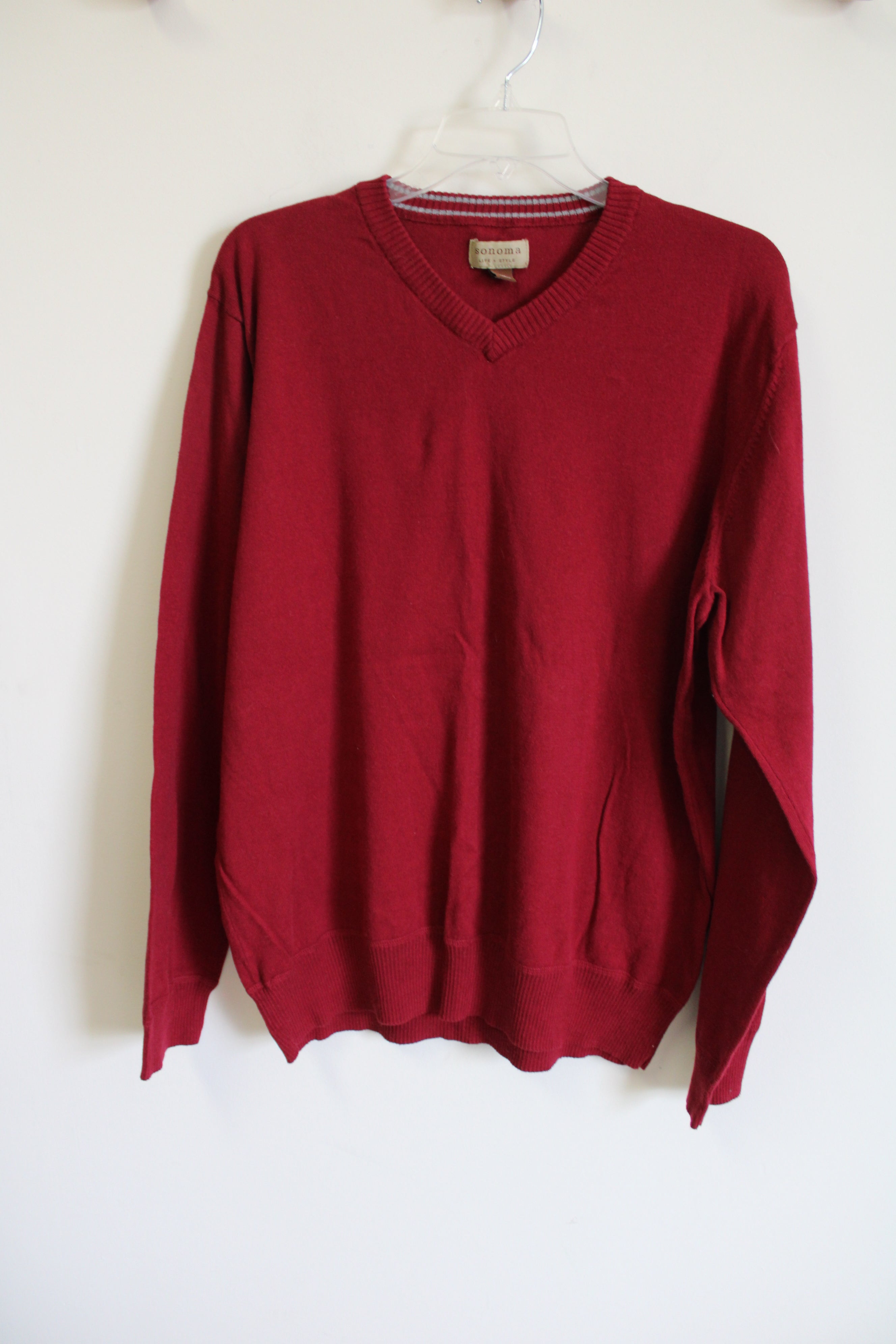 Sonoma Red Knit Sweater | L