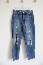 Old Navy High Rise O.G. Straight Distressed Jeans | 4