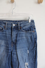 Old Navy High Rise O.G. Straight Distressed Jeans | 4