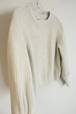 Free Assembly White Knit Sweater | L