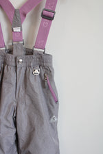 Gerry Gray Purple Snow Bib Pants | Youth S (7/8)