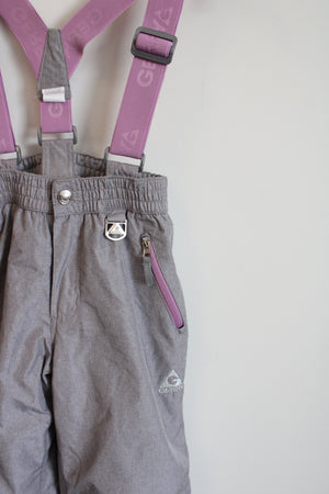 Gerry Gray Purple Snow Bib Pants | Youth S (7/8)