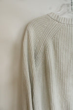 Free Assembly White Knit Sweater | L