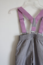 Gerry Gray Purple Snow Bib Pants | Youth S (7/8)
