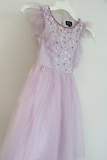 Lilt Lavender Sequin Flower Ruffled Tulle Dress | S (7/8)