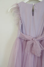 Lilt Lavender Sequin Flower Ruffled Tulle Dress | S (7/8)