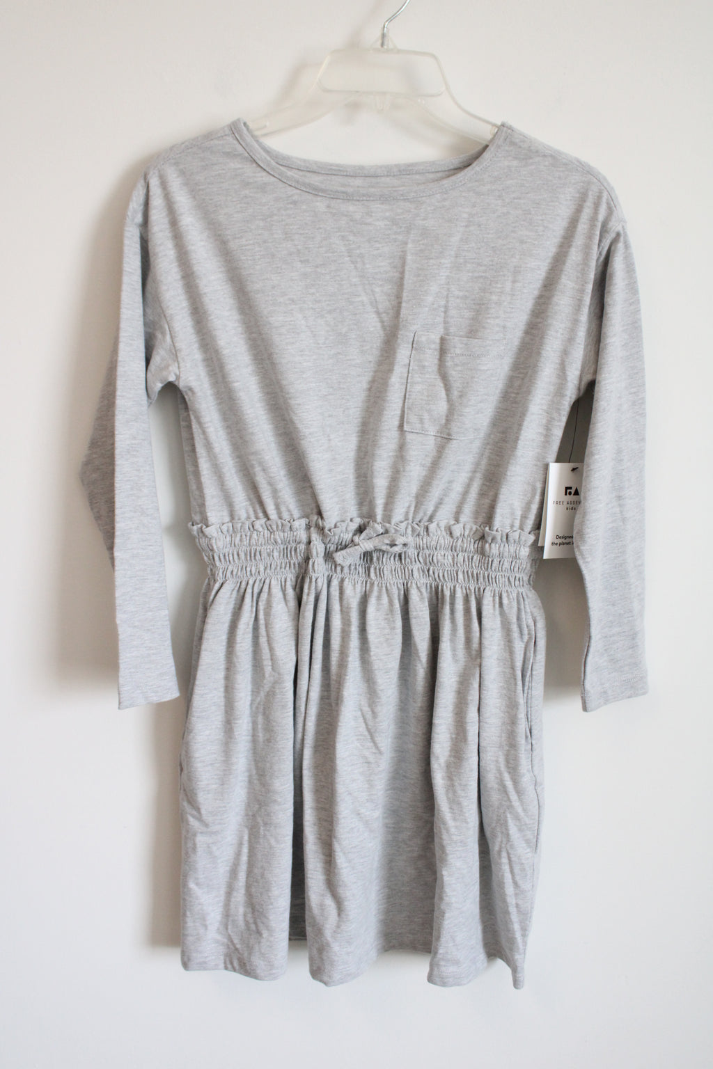 NEW Free Assembly Gray Long Sleeved Dress | L (10/12)