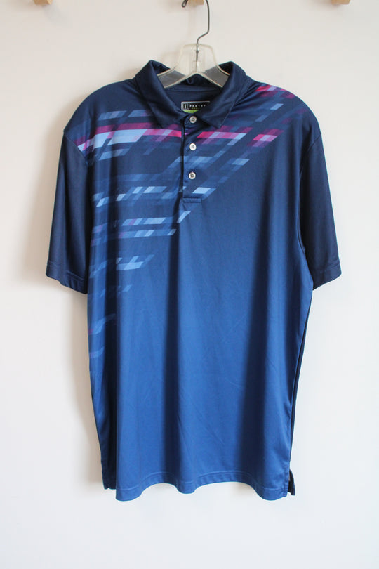 PGA Tour Pro Series Navy Blue Poo Shirt | L