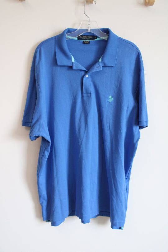 US Polo Assn. Blue Polo Shirt | XXL