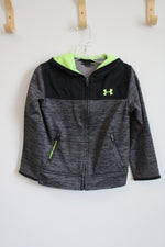 Under Armour Gray Black Green Jacket Hoodie | 6