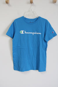 Champion Blue Logo Cotton Tee | Youth XL (18/20)