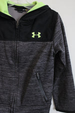 Under Armour Gray Black Green Jacket Hoodie | 6