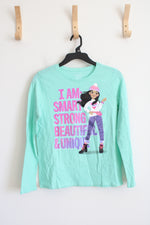 Children's Place Teal "I Am Smart" Long Sleeved Shirt | Youth XL (14)