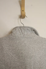 Aerie Light Gray 1/2 Button Down Sweatshirt | XXS