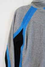 Izod Perform Gray Blue & Black Quarter Zip Sweatshirt | Youth L (14/16)