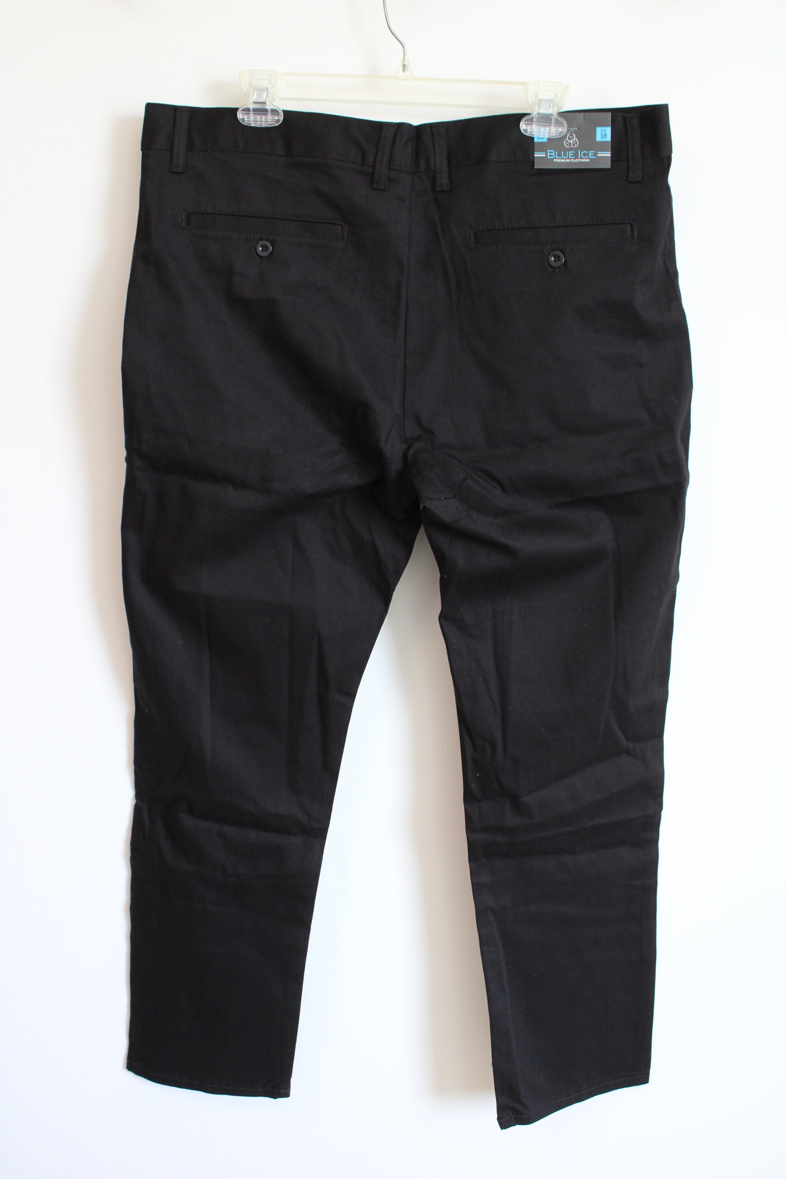 NEW Blue Ice Black Chino Pants | 38
