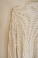 B. Moss White Knit Vintage Cardigan | L