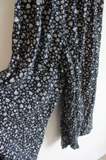 American Eagle Floral Blue and Cream Flowy Pants | S