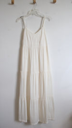 Soma Wknd Cream Tiered Maxi Dress | S