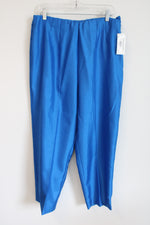 NEW Sag Harbor Blue Tafetta Trouser Pant | 18