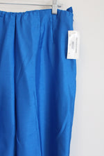 NEW Sag Harbor Blue Tafetta Trouser Pant | 18
