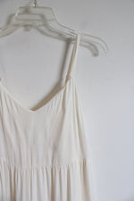 Soma Wknd Cream Tiered Maxi Dress | S