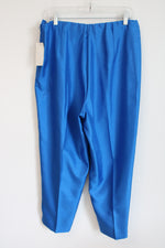 NEW Sag Harbor Blue Tafetta Trouser Pant | 18