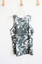 Avia Green & White Camo Athletic Tank Top | Youth XL (14/16)