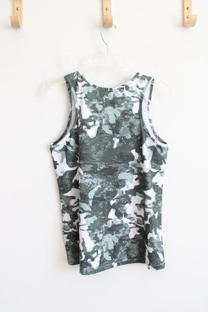 Avia Green & White Camo Athletic Tank Top | Youth XL (14/16)