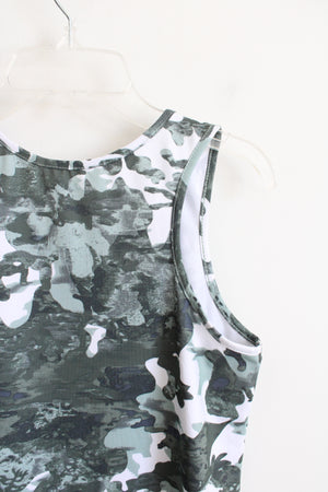Avia Green & White Camo Athletic Tank Top | Youth XL (14/16)