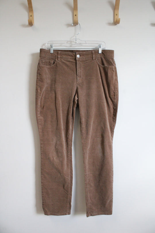 Chaps Brown Corduroy Pants | 14