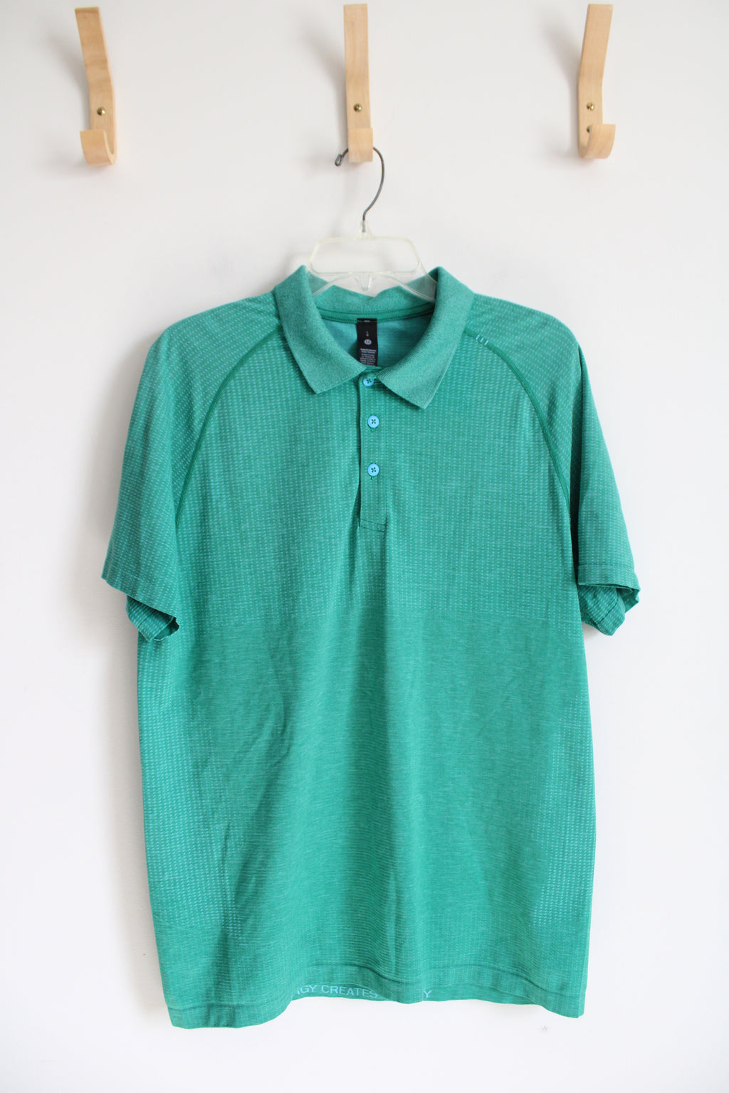 Lululemon Green Patterned Polo Shirt | L