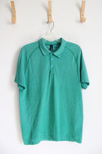 Lululemon Green Patterned Polo Shirt | L