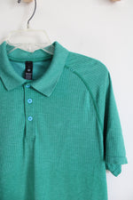Lululemon Green Patterned Polo Shirt | L