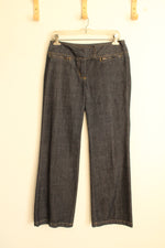 New York and Company Dark Wash Cotton Trouser Jeans | 6