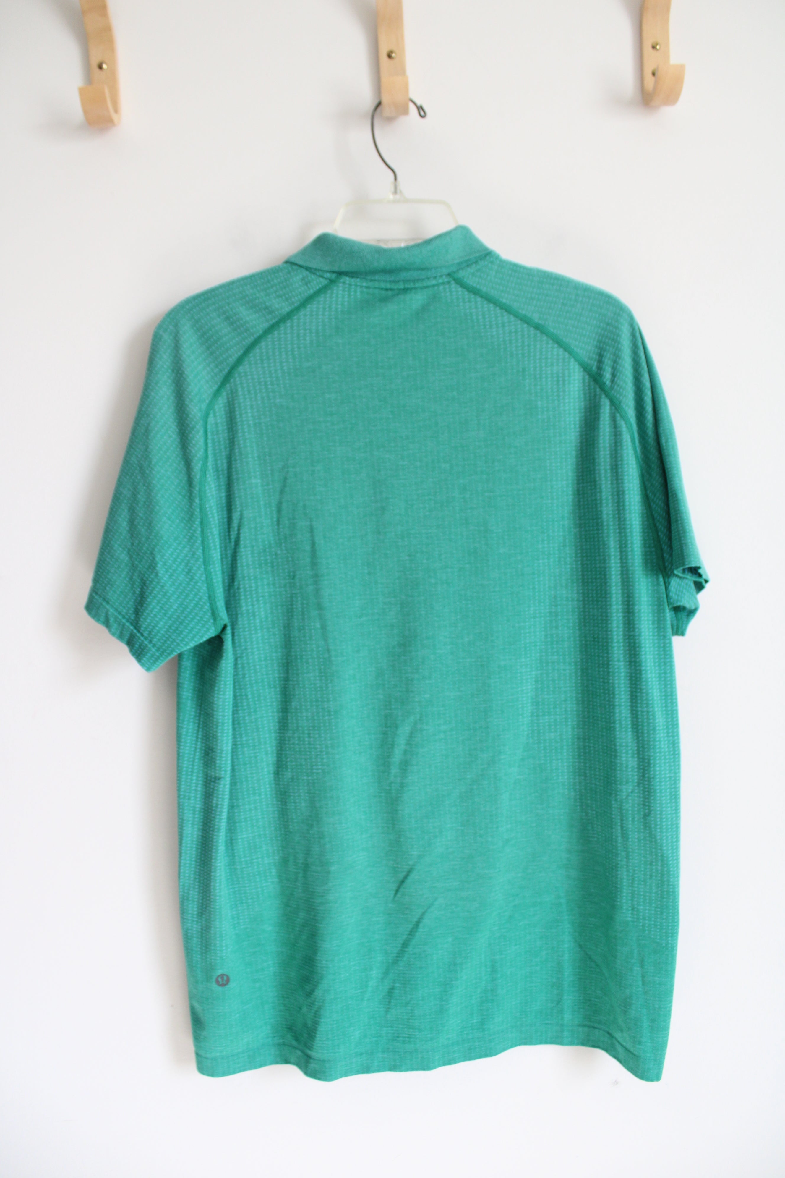 Lululemon Green Patterned Polo Shirt | L