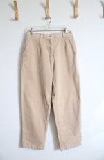 L.L. Bean Original Fit Beige Corduroy Pants | 12