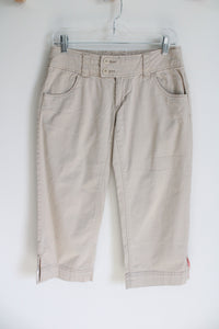 American Eagle Stretch Tan Capri | 2