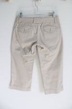 American Eagle Stretch Tan Capri | 2