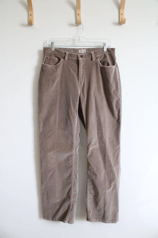 L.L. Bean Brown Velour Pants | 10