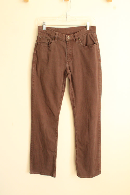 L.L. Bean Brown Denim Bootcut Jeans | 4 Tall
