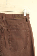 L.L. Bean Brown Denim Bootcut Jeans | 4 Tall