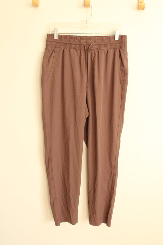 Gap Fit Brown Drawstring Straight Leg Athletic Pants | M