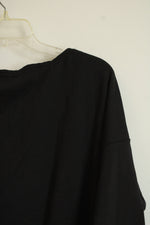 NEW Vinyl Icons Black Embellished Silver Bows Sweatshirt | M