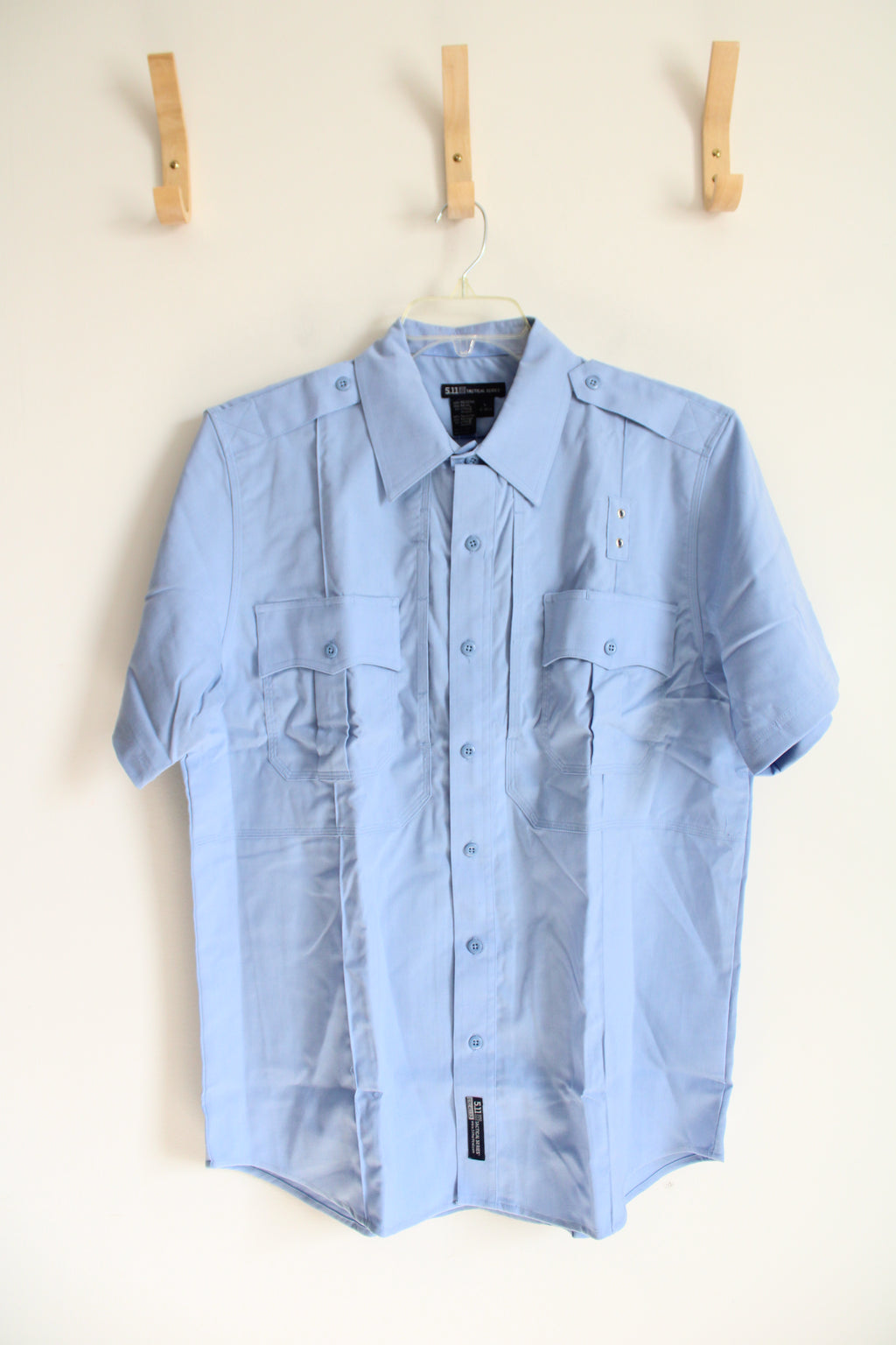 NEW 5.11 Tactical Series Blue Company Short Sleeved Button Down Shirt | L