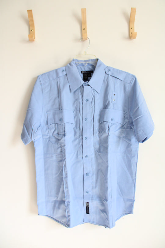 NEW 5.11 Tactical Series Blue Company Short Sleeved Button Down Shirt | L